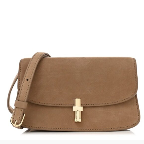 The Row Nubuck E/W Sofia Crossbody Tundra Shoulder Bag - Picture 3 of 8